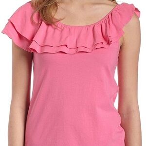 Lilly Pulitzer Wynne Off One Shoulder Top Pink XS